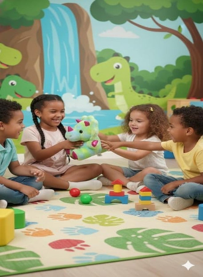 STRIDERS دمية ديناصور ستريدرز القطيفة ذات العيون الكبيرة | جرو محشو لطيف | حيوان أليف محبوب للبنات والأولاد | لعبة قطيفة ناعمة للعب والتجميع - 25 سم - Image 2